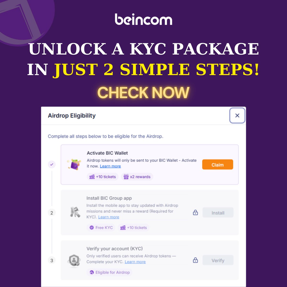 Beincom Official tweet media