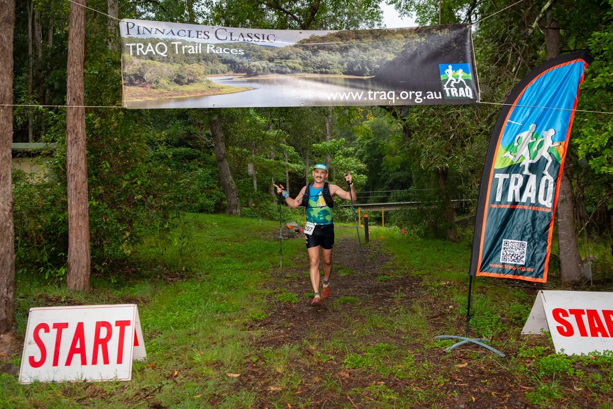 The only official race photo from the weekend just happened to be at the finish line. I ran this race start to finish with the poles out, a decision I standby. It’s Thursday and my quads finally feel normal again 😂
