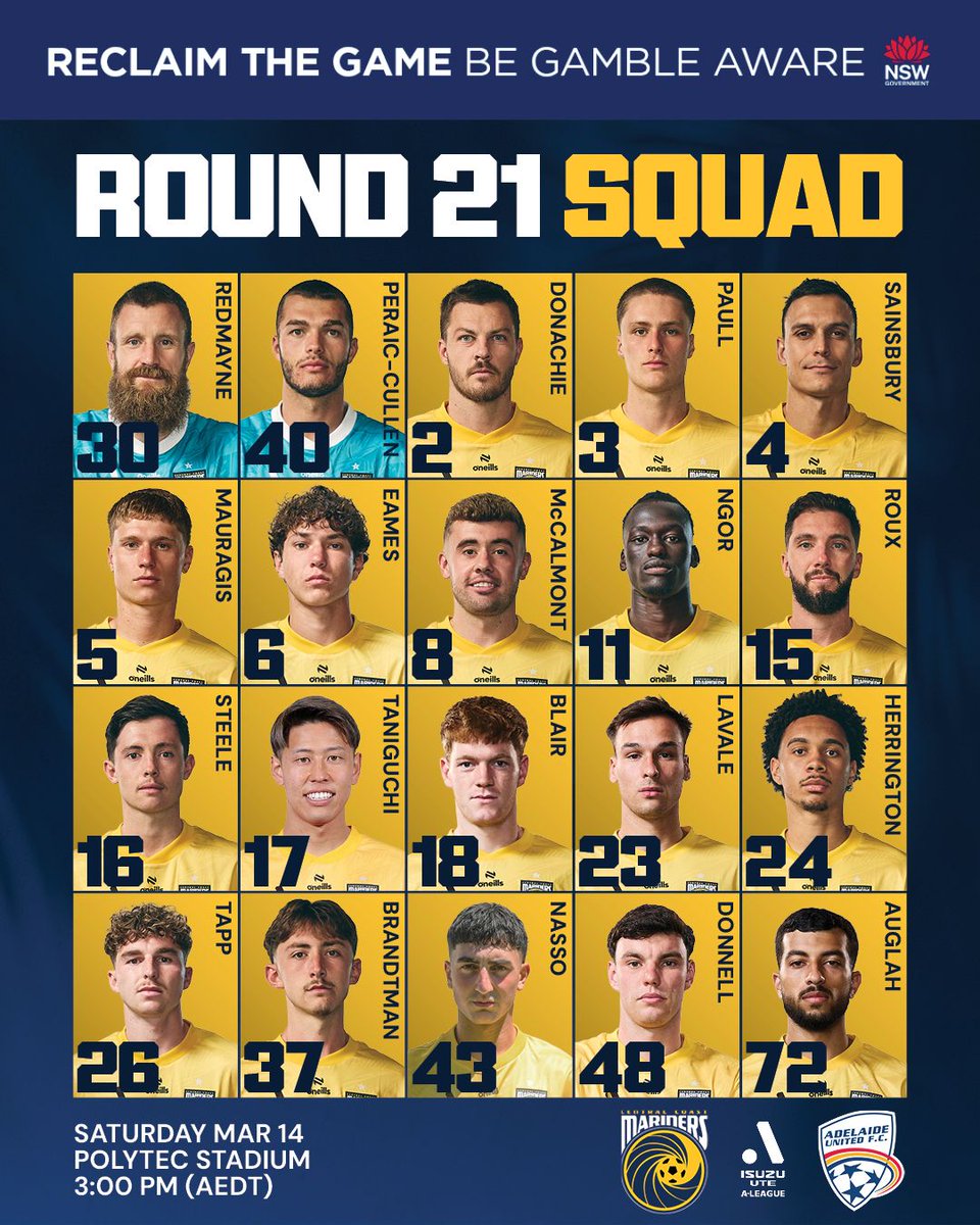 Central Coast Mariners tweet media