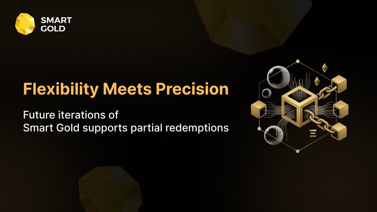 Flexibility Meets Precision

​Future iterations of Smart Gold will support partial redemptions, giving you granular control over your capital while your position working in the vault 24/7 for you

​Moving as fast as our algorithm to bring you enhanced liquidity

​Stay gold🟡