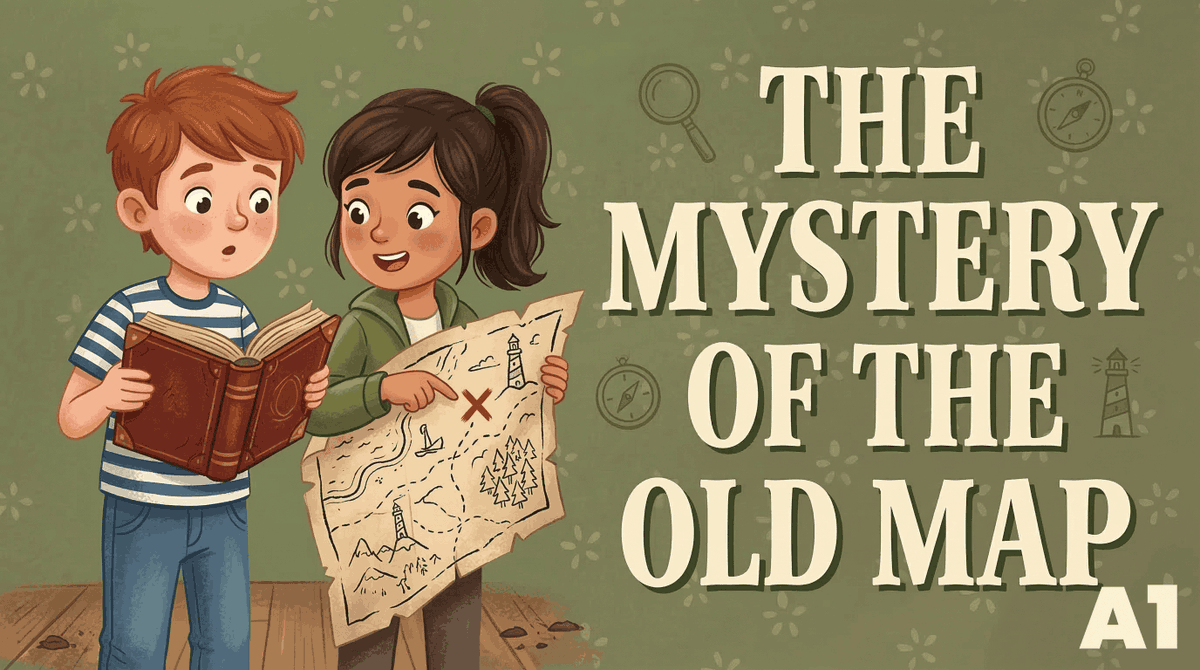 easystorystudio's tweet photo. Improve your English fluency with a mystery! 🗺️🔍 Read and listen to our new beginner story, "The Mystery of the Old Map."

Watch and practice here: https://t.co/VfJhiyTjFq

#LearnEnglish #ESL #GradedReader https://t.co/JhWLZFUXnF