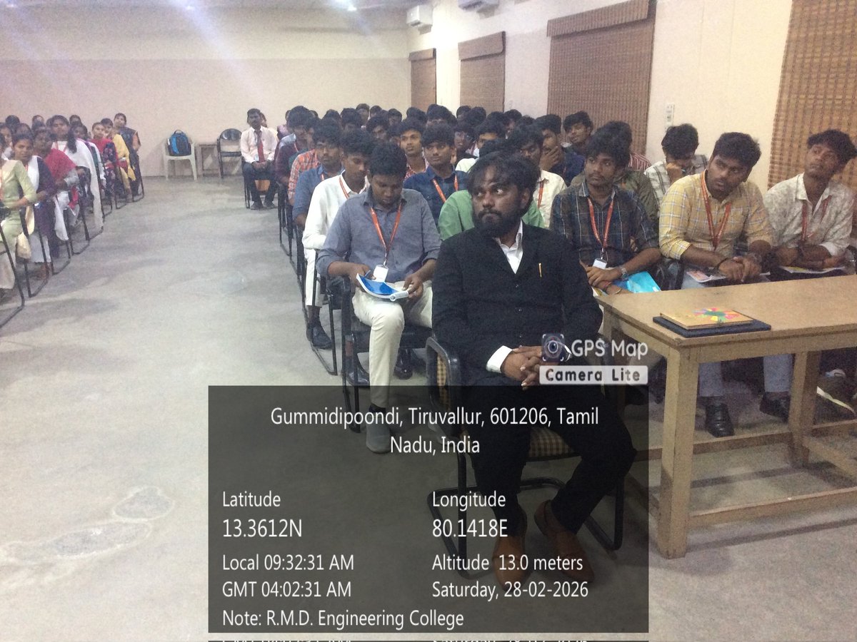 rmdecprincipal's tweet image. A Guest Lecture on "IP Awareness and Patent Filing Workshop" by Institution's Innovation Council - R &amp;amp; D Cell was  organised by Department of Information Technology on 28.02.2025
#rmdec #rmdengineeringcollege #rmdit #guestlecture #aicte #innovation 
@AICTE_INDIA @mhrd_innovation