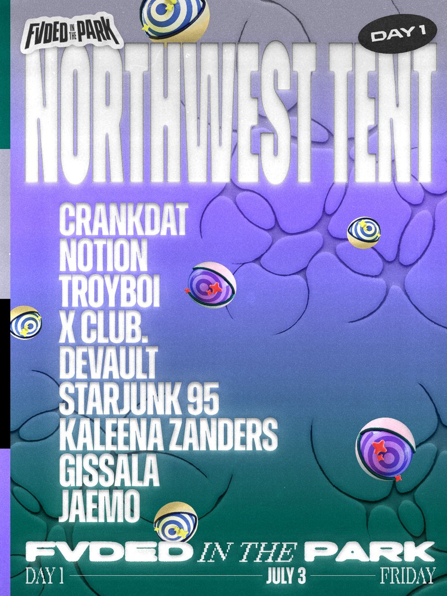 FVDEDinthePARK's tweet photo. FVDED Day 1 starts here – what’s the move? Take a peek at our new additions to finish up our lineup and get ready to cop Single Day Passes this Thursday at 11am ⏰

GET YOUR PASSES ➜ https://t.co/vuqGy7f5yc https://t.co/T9StVqubtC