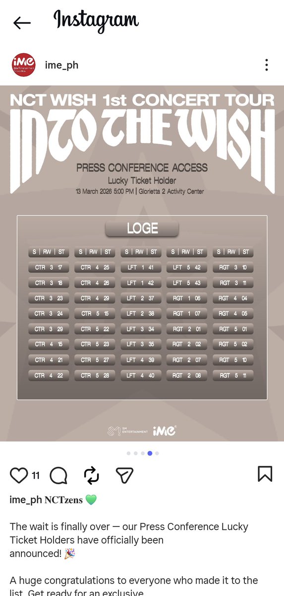 Ang swerte nung isang buyer ng ticket ko. Kuha sa press con 😆