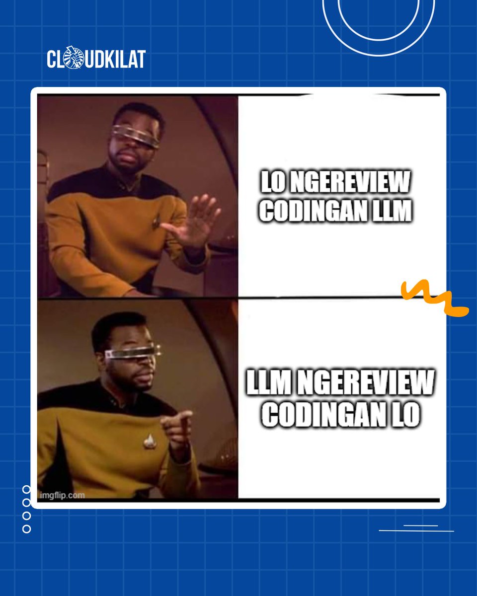 cloudkilat's tweet image. nah ini baru bener 👍

#itmemes #programmingmemes #codingmemes #programmermeme #developermeme #programmerjokes #developerjokes