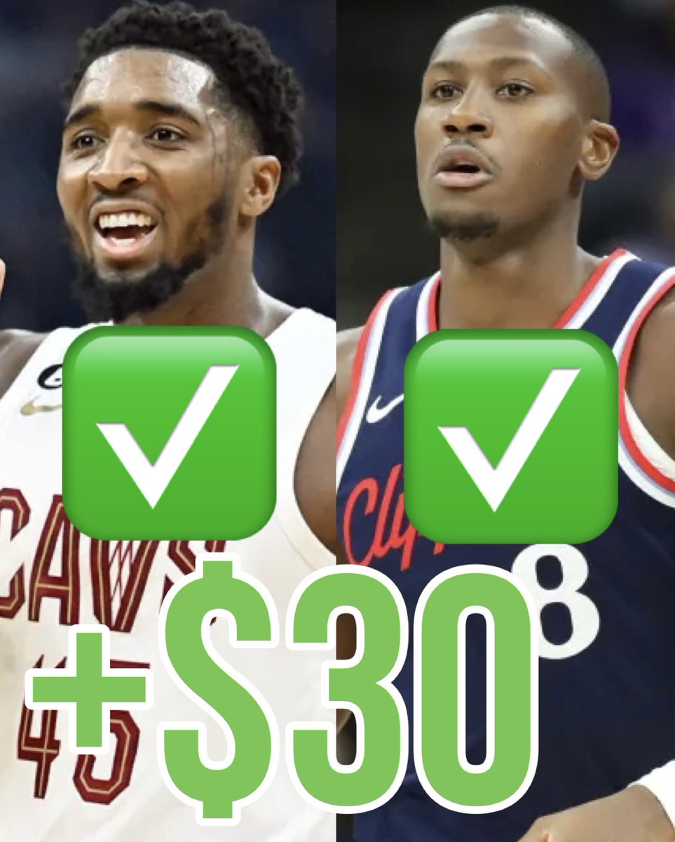 Disco_Picks's tweet photo. MONEYYYYYYYYY✅✅✅✅✅✅✅
$10➡️$30✅
Cash the OwnersBox Discount Play✅
✅⬆️D. Mitchell Over 23.5 Points
✅⬆️K. Dunn Over 3.5 Assists
Like if you tailed❤️
#bets #sportsbets #sportspicks #ownersbox #NBAPicks #NBABets #NBA #Gambling𝕏 #GamblingTwitter https://t.co/J2UiGRQKDV