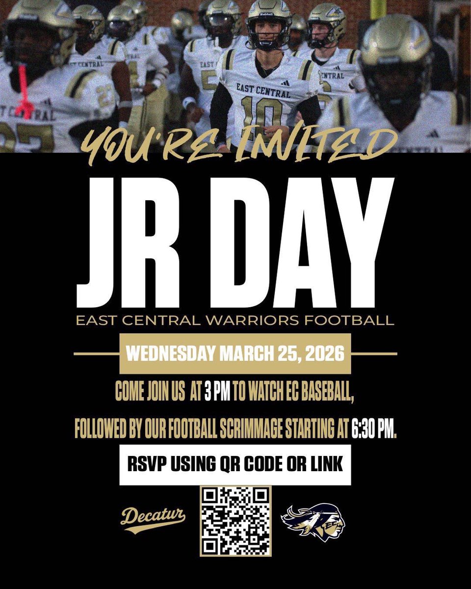 JacksonMoss51's tweet photo. Thank you, @Coach_Luther, for the invite to @eccc_football’s junior day!
@jmmoss51 @PvilleHornets @Coastfootball @CoastHSSports https://t.co/K7zGLa3MJa