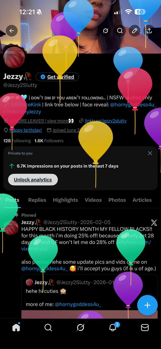 Jezzy2Slutty's tweet photo. ITS MY BIRTHDAY!!! hehehe im 25 now! sub to my OF it’s 50% off https://t.co/5Yhl4Ny8VL https://t.co/uRjDnTjhCy