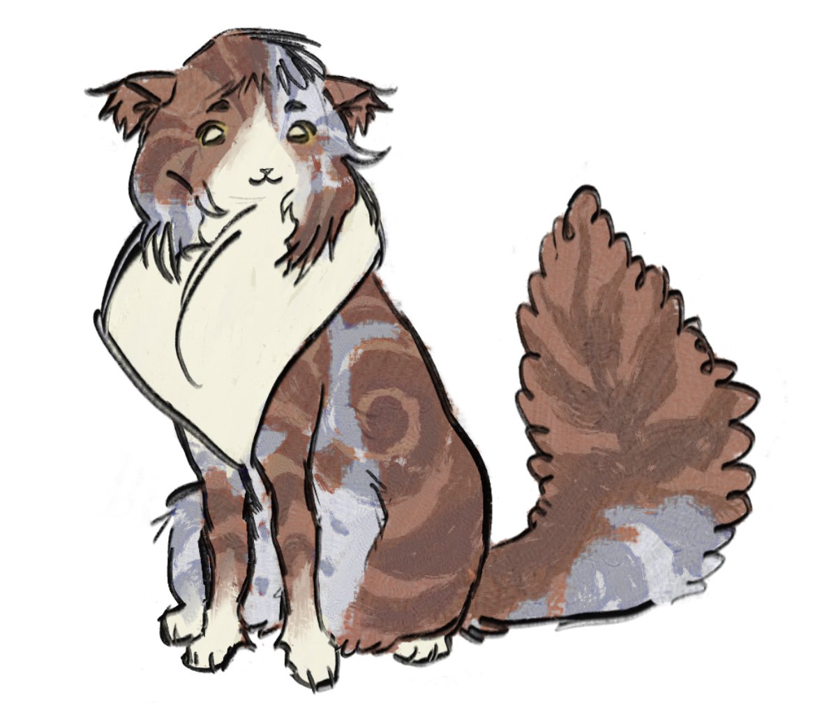 Thimblewhisker's tweet photo. Doodle I did on Ibispaint while I lost access to csp https://t.co/ZIaiodE2Pf