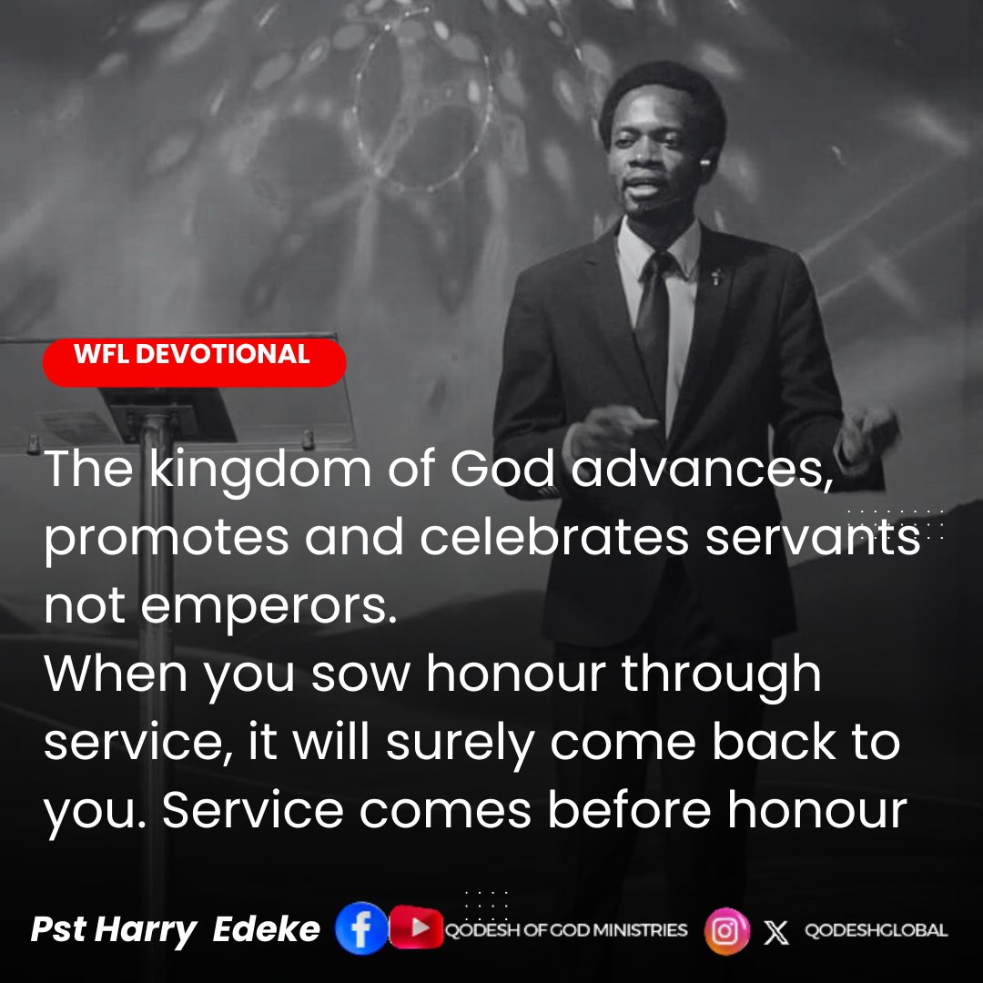 QodeshGlobal's tweet photo. Wisdom For Living 

Honouring God Through Kingdom Service 

If any man serve me, let him follow me; and where I am, there shall also my servant be: if any man serve me, him will my Father honour. 
John 12:26 KJV https://t.co/IveYPorX5f