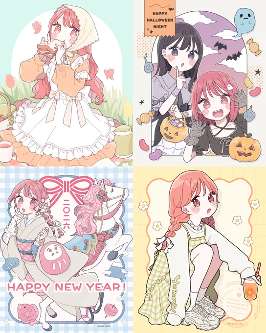 ここ1年で沢山見ていただけたイラストたち🌷
いつもありがとうございます🫶

 #見つけてくれてありがとう祭開幕 