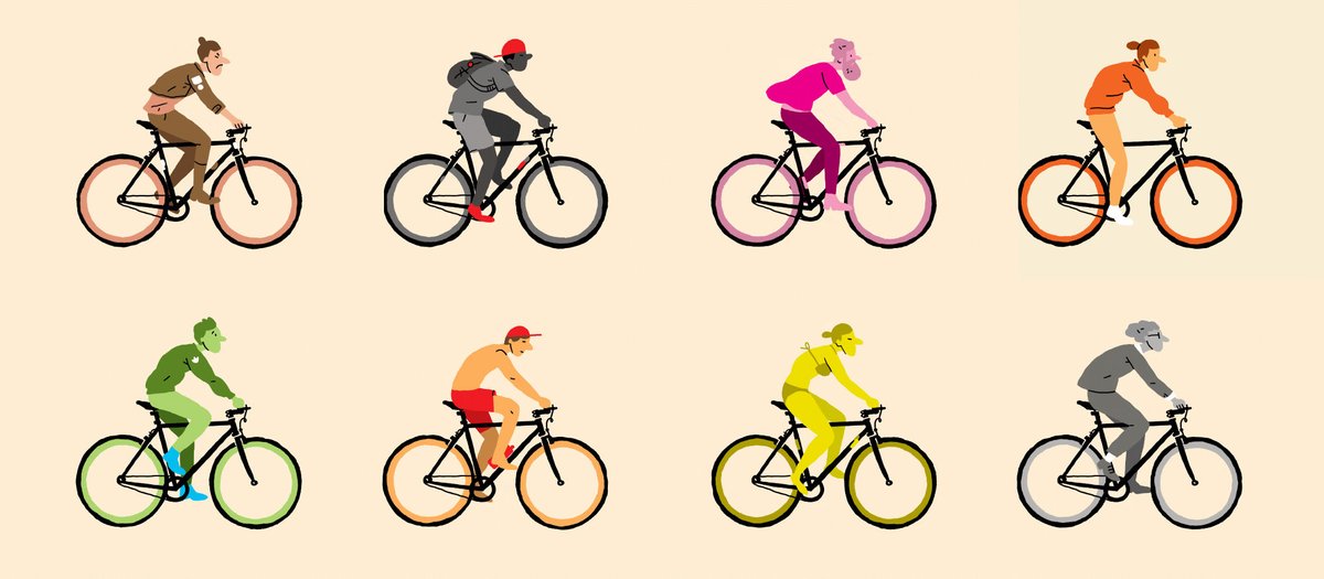 bicyclesbeyond's tweet image. “Whenever I see an #adult on a #bicycle, I do not despair for the #future of the human race.” — H.G. Wells 🚲

Good morning #BikeFriends 
💚🚴🏼💛🚴🏼‍♀️🧡🚴🏼‍♂️ 🫶🏽