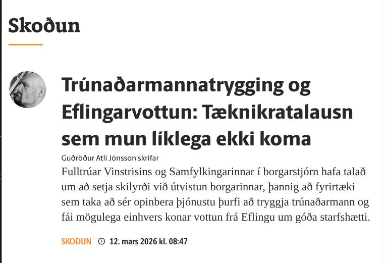 gudrodur's tweet photo. Meirihlutinn talar fjálglega um trúnaðarmannatryggingu og Eflingarvottun, en samþykkti á sama tíma útvistun öryggisþjónustu til Securitas. Borgarstjórn f��l ráðinu að skerpa á keðjuábyrgð í mars 2025. Nú, rétt um ári síðar: Nákvæmlega ekkert
https://t.co/ElnvtqKrYd https://t.co/f3zHRFMzeY