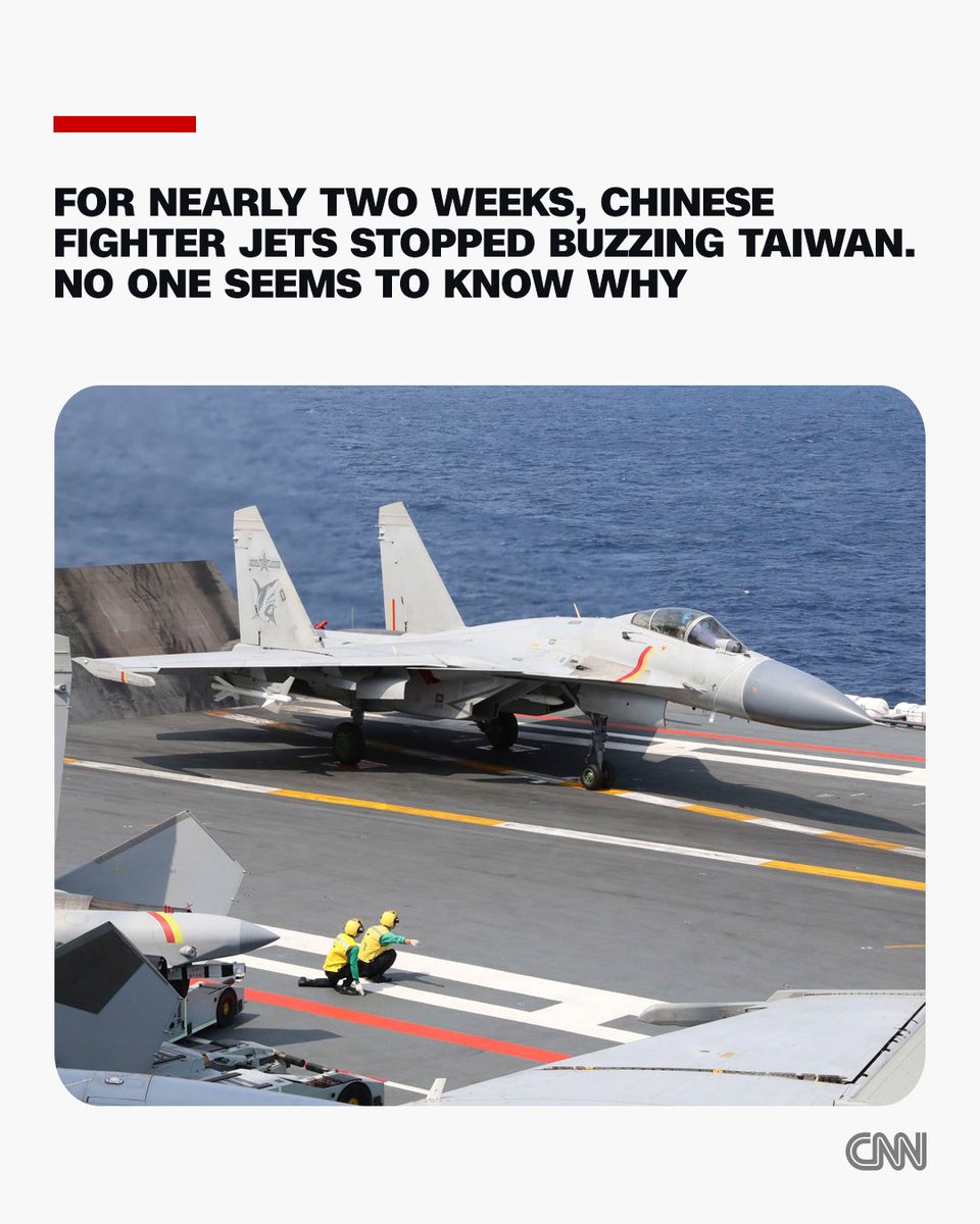 Taiwan’s military has grown used to the daily task of tracking Chinese warplanes flying near the island. Some days there are a handful. On others, many more. But they are a near-constant presence.

So when the aircraft suddenly stopped coming for nearly two weeks, the silence was
