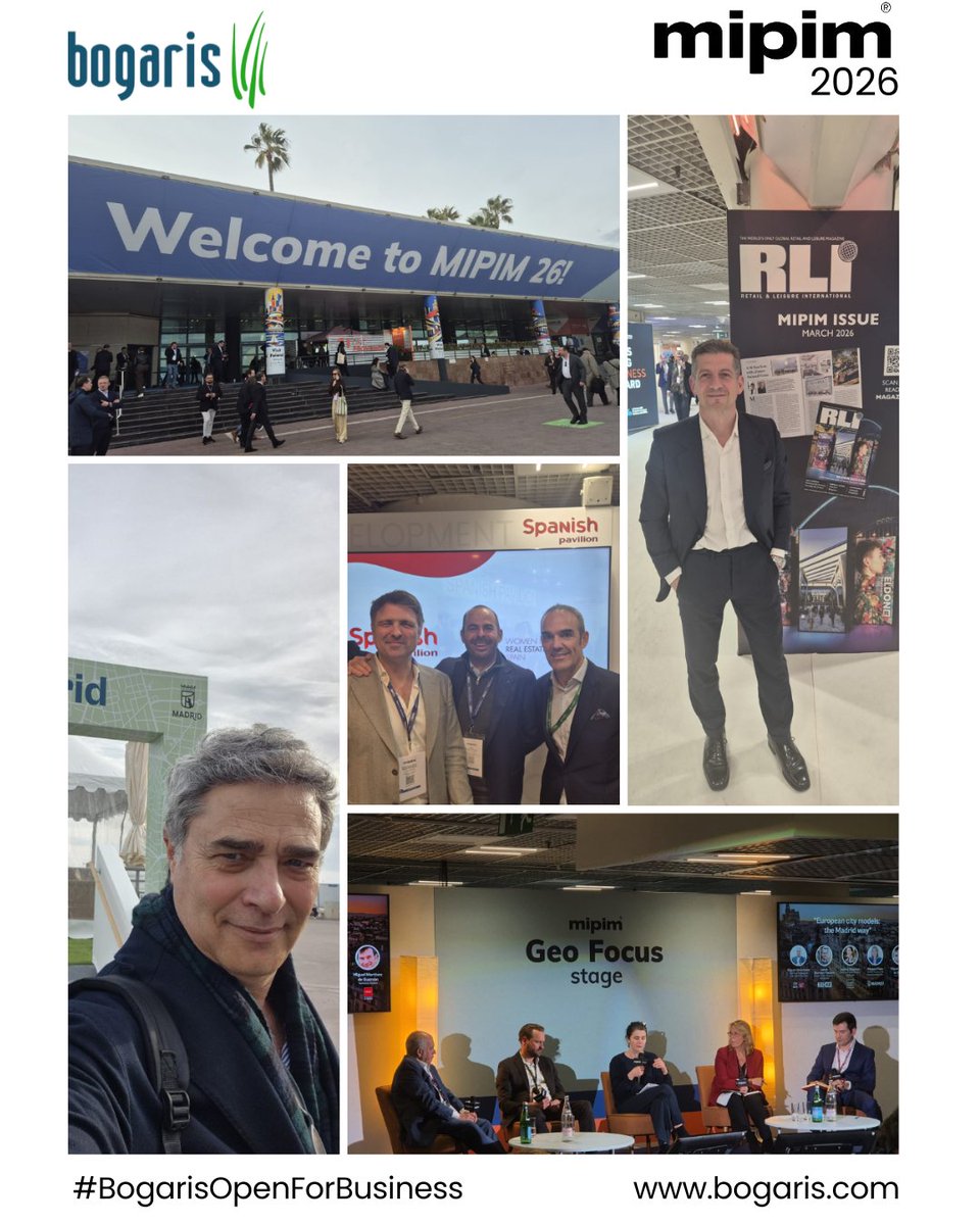 Bogaris_'s tweet photo. 🤝 Jornadas de alianzas en @MIPIMWorld 2026

Días intensos para #Bogaris en #Cannes analizando las tendencias que marcarán el futuro del #Retail junto a los líderes del sector.

Seguimos impulsando proyectos que crean ciudad. 

¡El mercado inmobiliario no se detiene!

#MIPIM2026 https://t.co/gTznTCfDpx