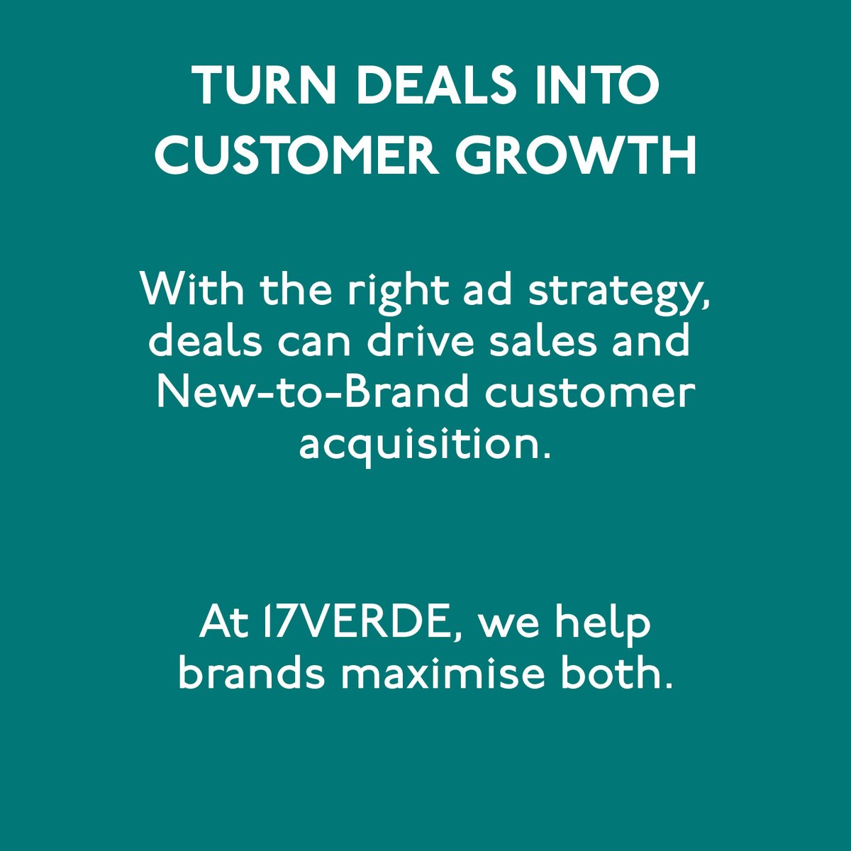 17VerdeLtd's tweet photo. 🛑 Are you wasting your Amazon deals?

Deals create opportunity on Amazon.

But without the right advertising strategy behind them, brands risk missing the real value.
#AmazonAds #AmazonDeals #EcommerceStrategy #17VERDE https://t.co/SEa44Tsj9P