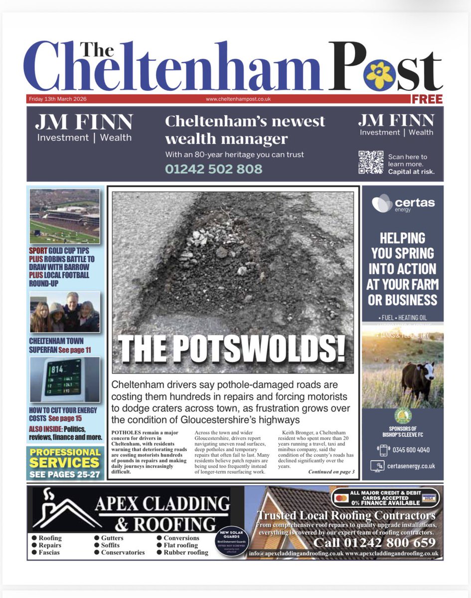 Cheltenham Post Newspaper tweet media