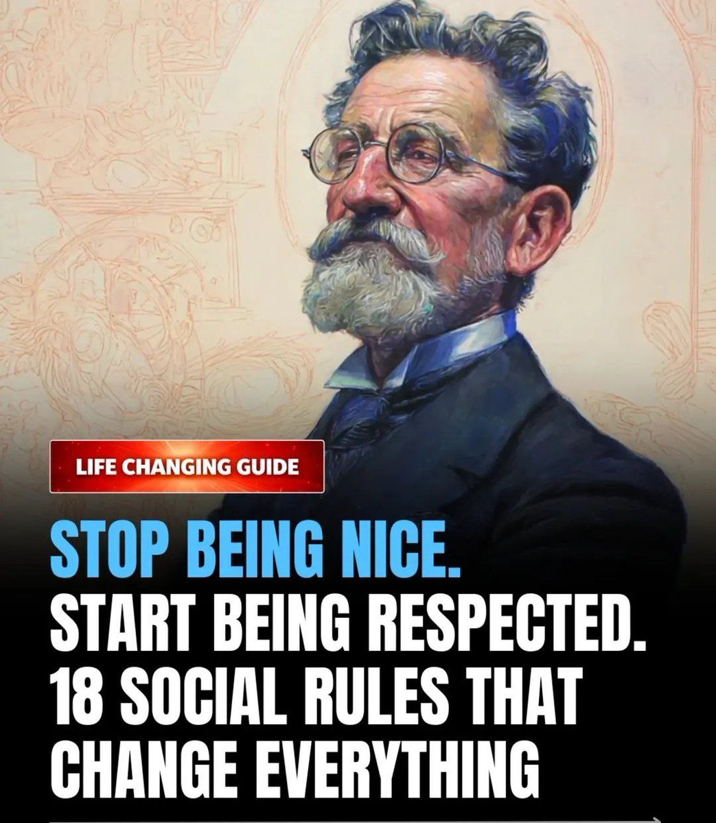 philosophysage's tweet photo. 18 Social rules you should know, to be respected naturally everywhere..

Life changing thread.. 🧵 https://t.co/eQ4qbUm5Gy