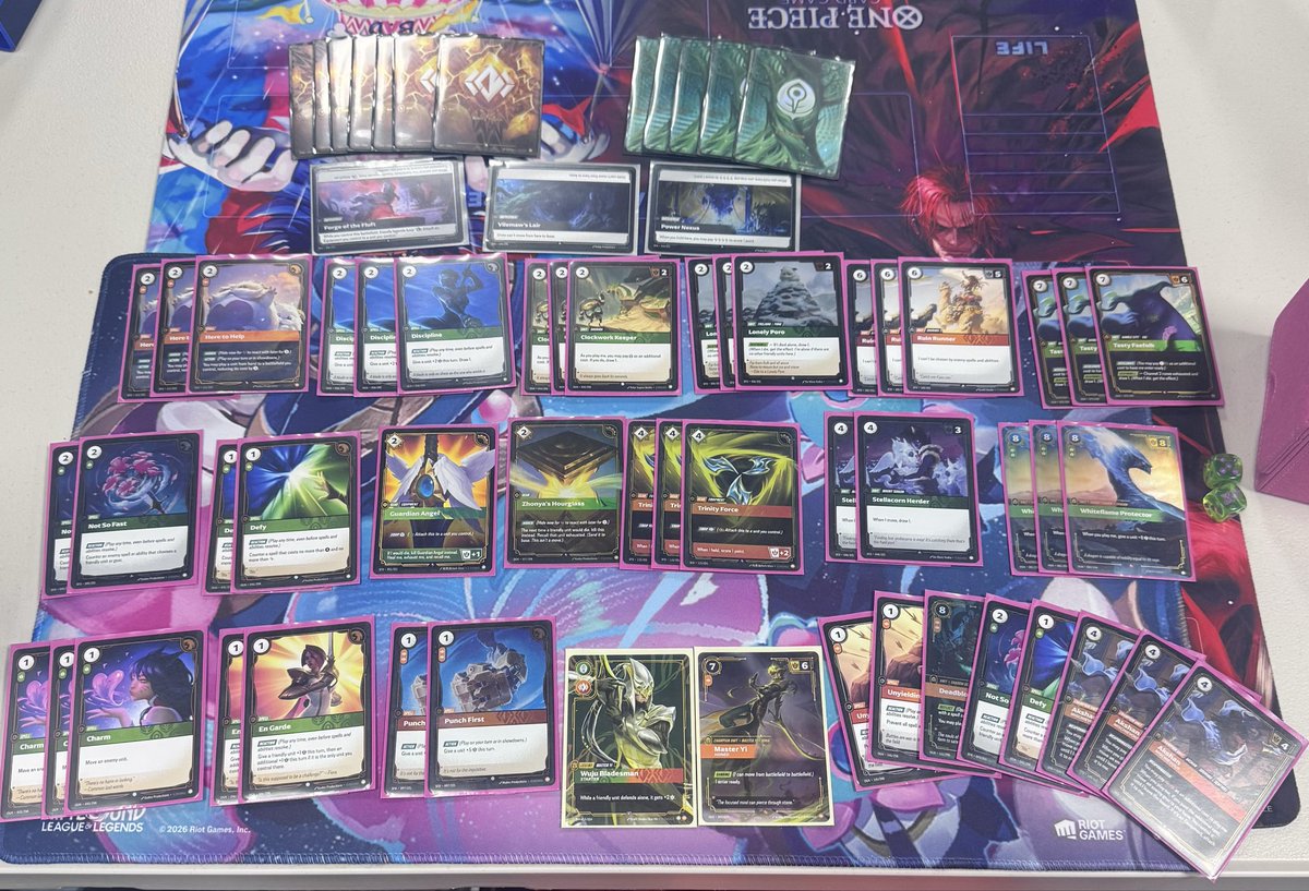 WindsIncarnate's tweet photo. 16 Nexus Night at Hidden Collectibles, Chapman Orange

Top decks 
1st - Master Yi 
2nd - Jax 
3rd - Irelia

Legends Most Represented: 
3 Irelia
2 Jax 
1 Master Yi 
1 Ezreal
1 Ahri
1 Draven 
1 Annie 
1 Azir 
5 Unknown
#riftbound #tcg #LeagueofLegends #nexusnight #BetterNerfIrelia https://t.co/ikQPEBPm4q