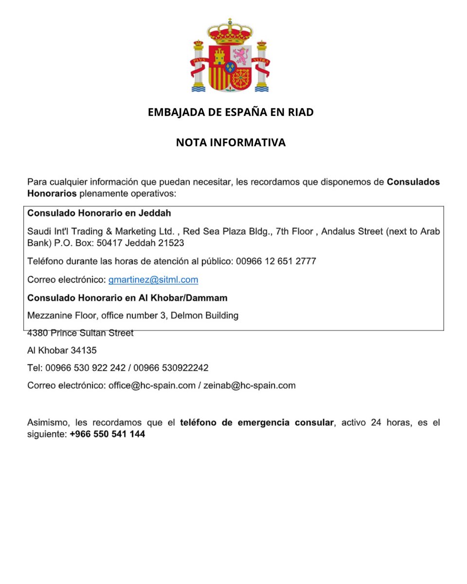 EmbEspaña en A.Saudí tweet media
