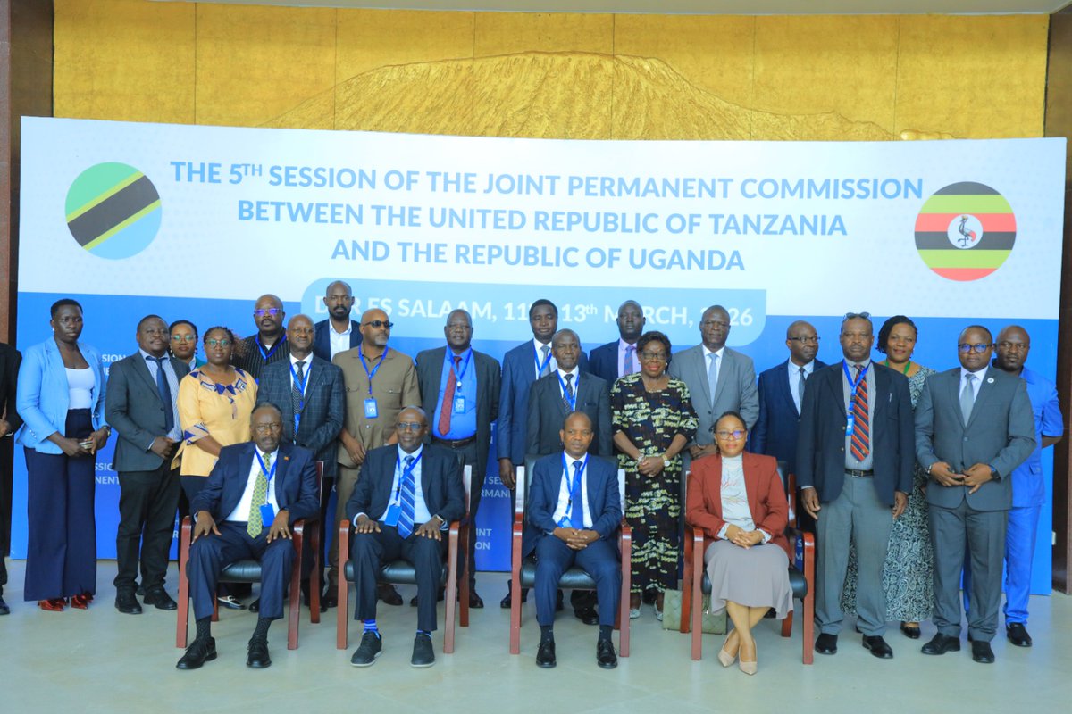 ubctvuganda's tweet photo. Addressing trade barriers between Uganda and Tanzania is the main focus of the 5th Tanzania–Uganda Joint Permanent Commission, taking place in Dar es Salaam, Tanzania.
Link: https://t.co/1JBvEpIsF5
#UBCNews | #UBCUpdates https://t.co/gniS88lXTJ