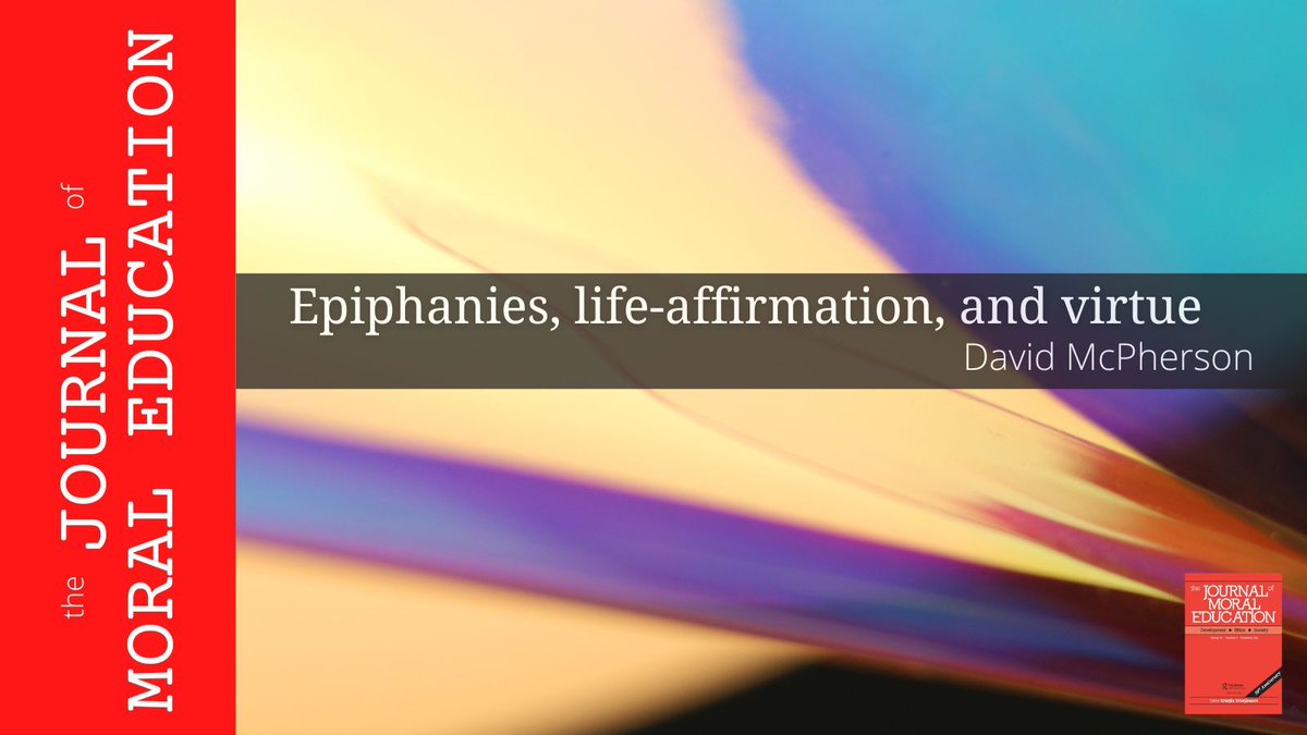 JournalMoralEd's tweet photo. How do epiphanies shape our moral lives? David McPherson explores how moments of insight can spark, reorient, and sustain our growth in virtue—especially when the path is hard.
🔗 Read here: https://t.co/N9O2pTPc1n
#VirtueEthics #MoralGrowth #LifeAffirmation #Epiphanies https://t.co/y8SfuiVclS