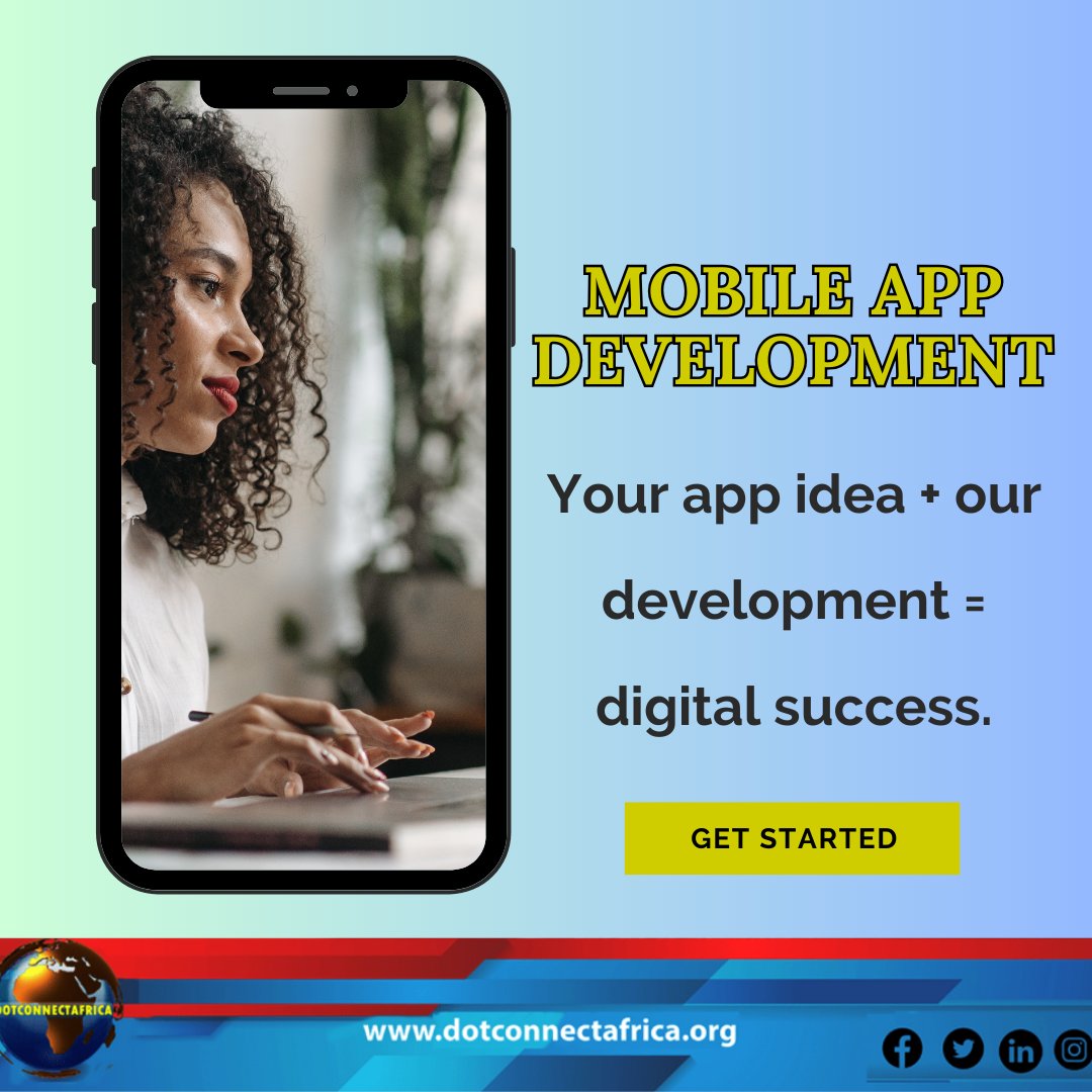 dot_africa's tweet image. Your app idea + our development = digital success. Let’s build an app that engages, delights, and grows your business. Start your journey today: dotconnectafrica.com
#MobileAppDevelopment #AppSuccess #DigitalInnovation #TechSolutions #AppDesign #BusinessGrowth