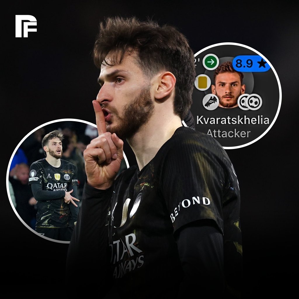 🚨 𝗞𝗩𝗔𝗥𝗔𝗧𝗦𝗞𝗛𝗘𝗟𝗜𝗔 𝗠𝗢𝗡𝗦𝗧𝗥𝗨𝗘𝗨𝗫🤯🔥

Khvicha Kvaratskhelia n’a joué que 𝟮𝟴 𝗠𝗜𝗡𝗨𝗧𝗘𝗦 contre Chelsea… et pourtant il a livré une 𝗣𝗘𝗥𝗙𝗢𝗥𝗠𝗔𝗡𝗖𝗘 𝗗𝗘 𝗙𝗢𝗟𝗜𝗘.

⚽ 2 buts
🎯 1 passe décisive
🏆 𝗛𝗢𝗠𝗠𝗘 𝗗𝗨 𝗠𝗔𝗧𝗖𝗛