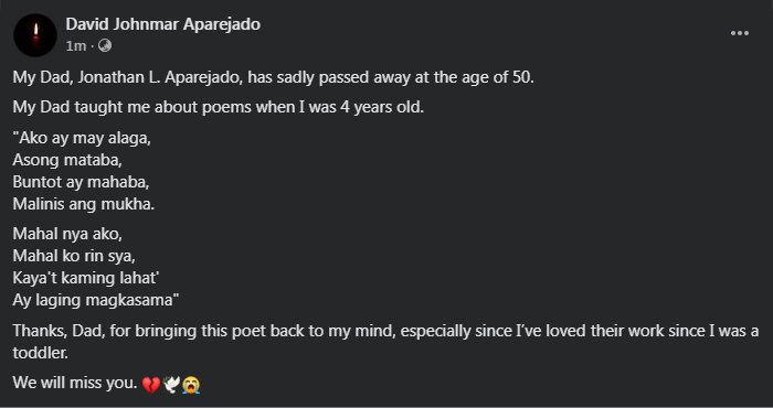 David Aparejado tweet media