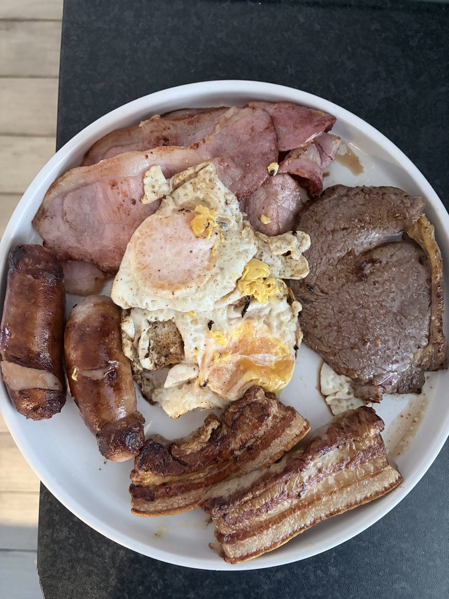 RestoreBolton's tweet image. Being #carnivore gets a little boring at times and yes, I cheat from time to time, but, who wouldn’t want a daily meal like this?