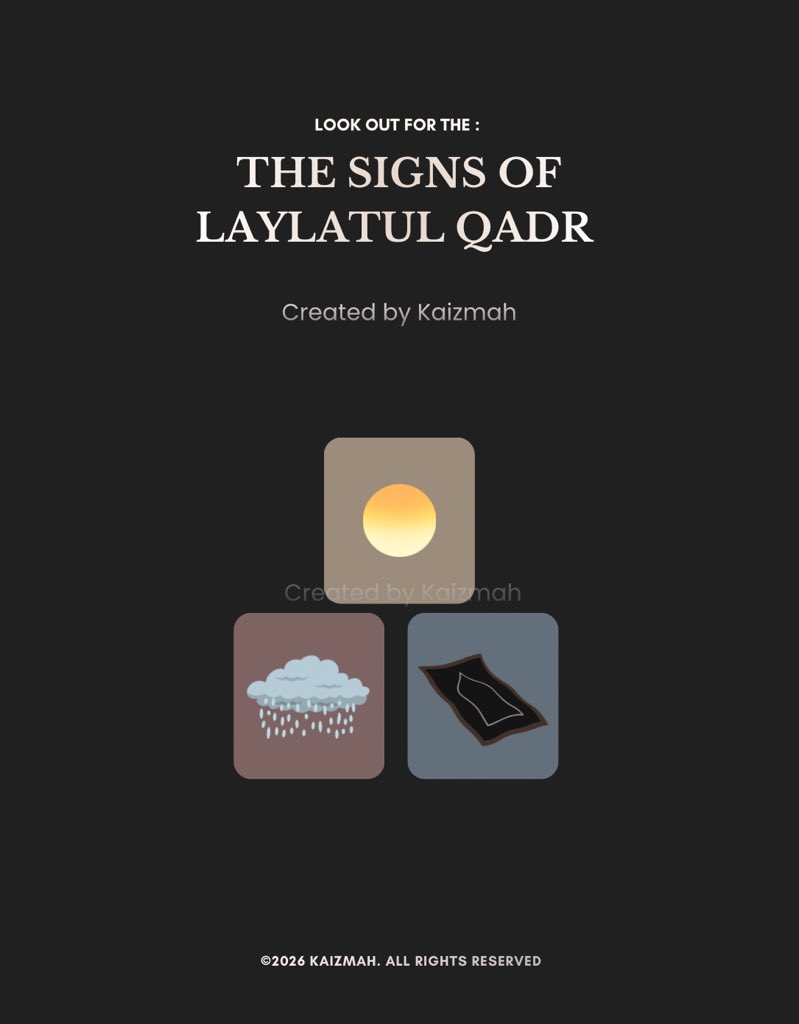 fvdimah's tweet photo. From the signs of Laylatul Qadr 

- Save &amp; share https://t.co/j4gDtkratc