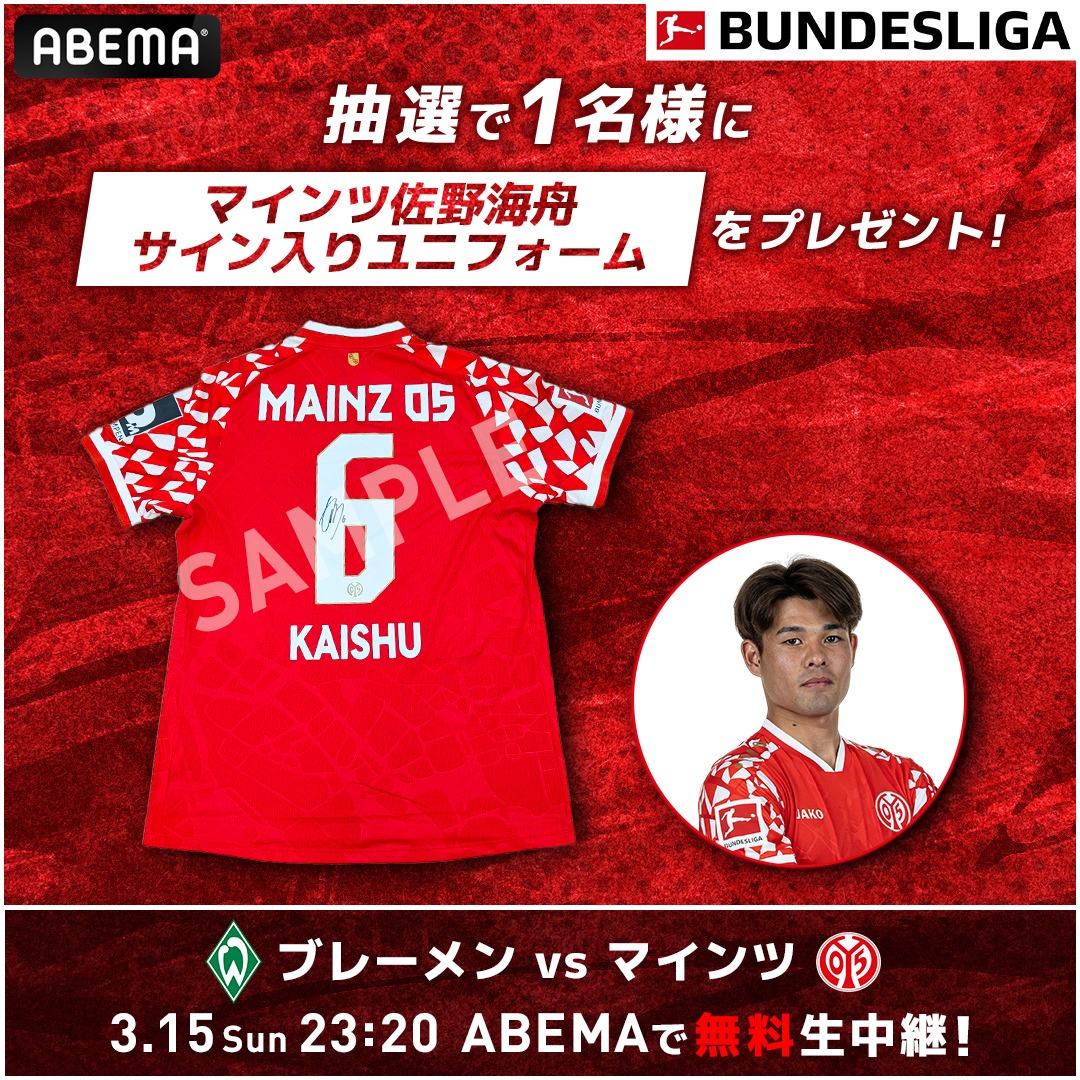 ◤マインツ所属 佐野海舟 