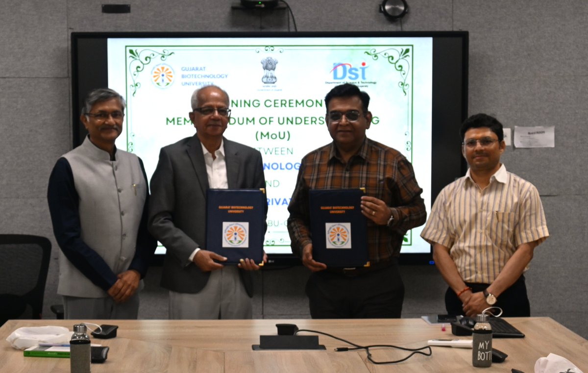 Gujarat Biotechnology University tweet media