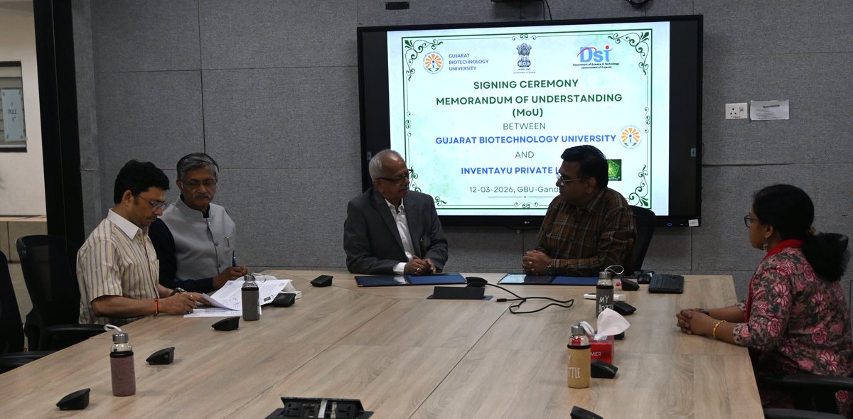 Gujarat Biotechnology University tweet media