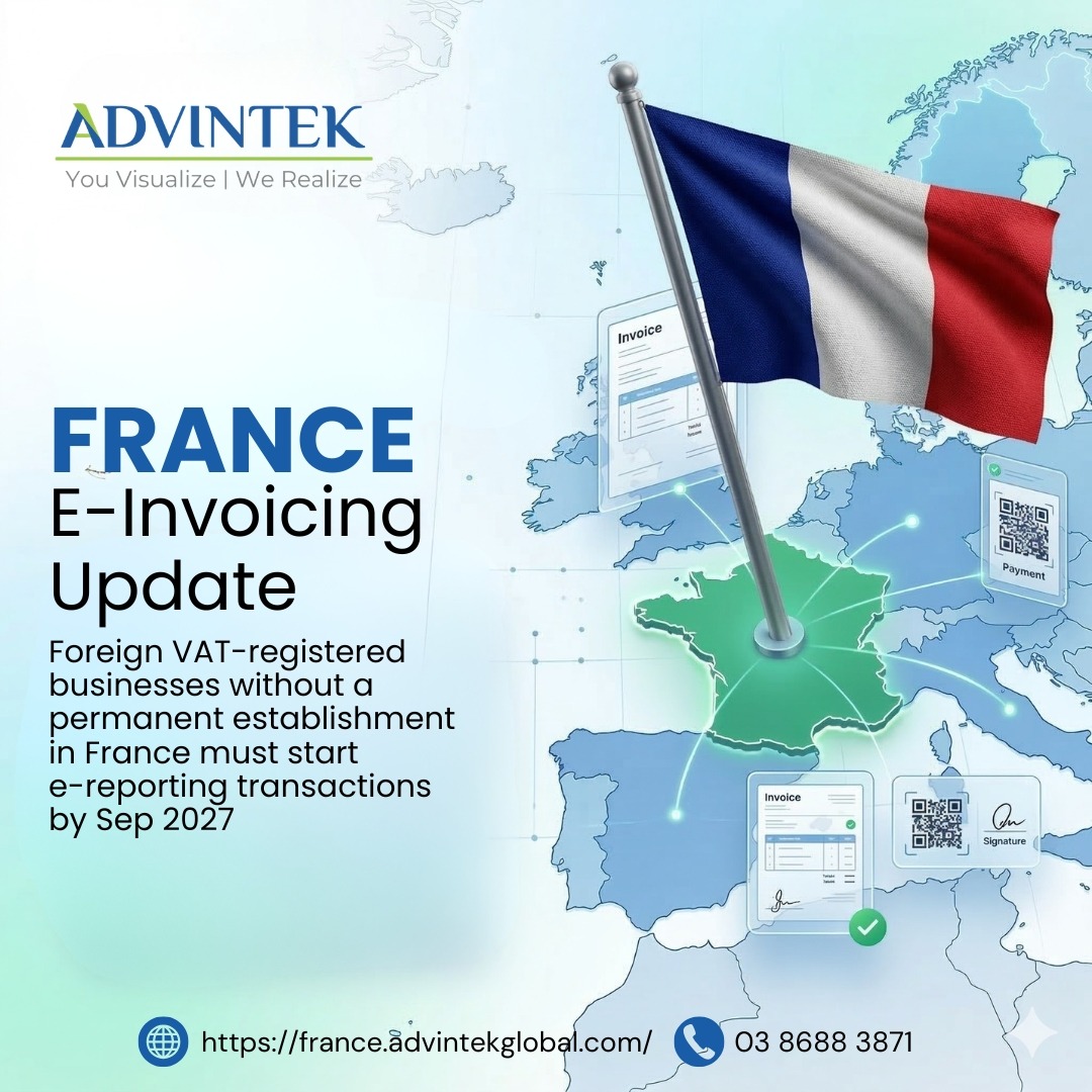 advintek's tweet image. Advintek helps you simplify France e-invoicing compliance with seamless, reliable solutions.
 
📞 Speak with our experts: 03 8688 3871
 🌐 france.advintekglobal.com
 🔗 Contact us: einvoice.advintek.com.my/contact-us/

#FranceEInvoicing #EReporting #VATCompliance #Advintek #GlobalCompliance