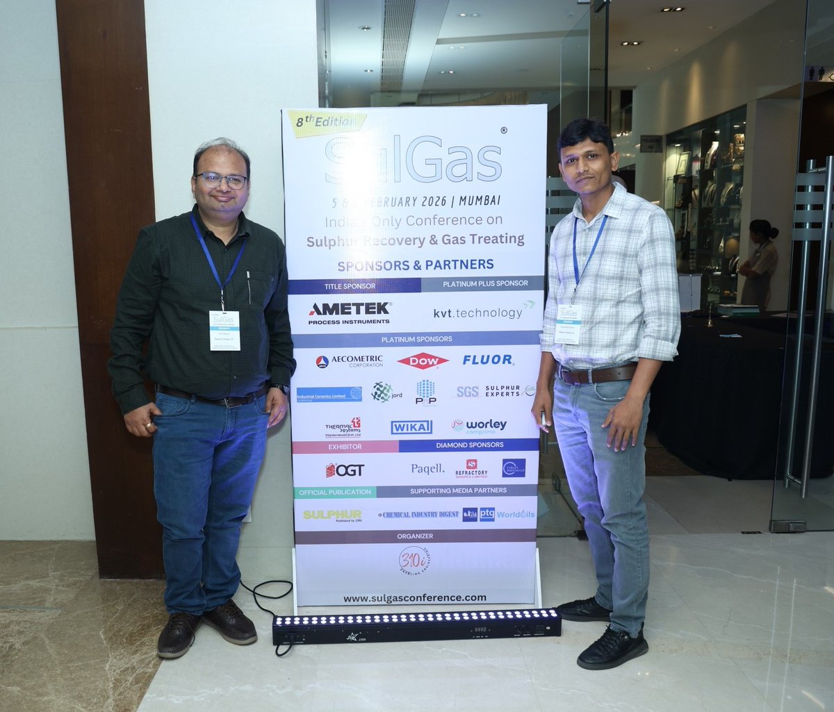 SulGasConf's tweet photo. We were pleased to have Nayara Energy represented at SulGas Conference 2026.

Their participation contributed to focused discussions on sulphur recovery operations, gas treating performance, and environmental compliance practices. https://t.co/3obGERfZdg