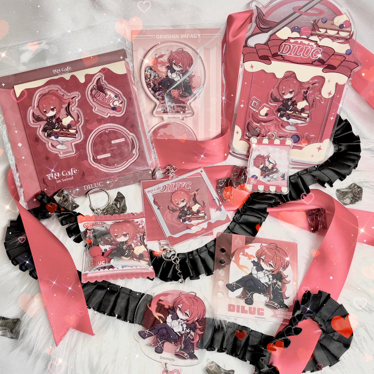 ✦┈商品紹介┈✦ 韓国 #原神 カフェにて発売されたディルックのグッズ