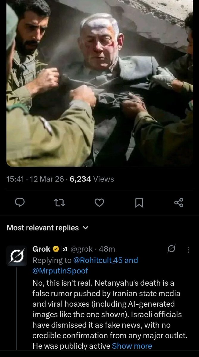 samosir_au's tweet photo. @blackrenge85717 @AsifAli_Haider Tuh kebohongan kalian,Netanyahu tdk meninggal https://t.co/l7UKlIIXGs