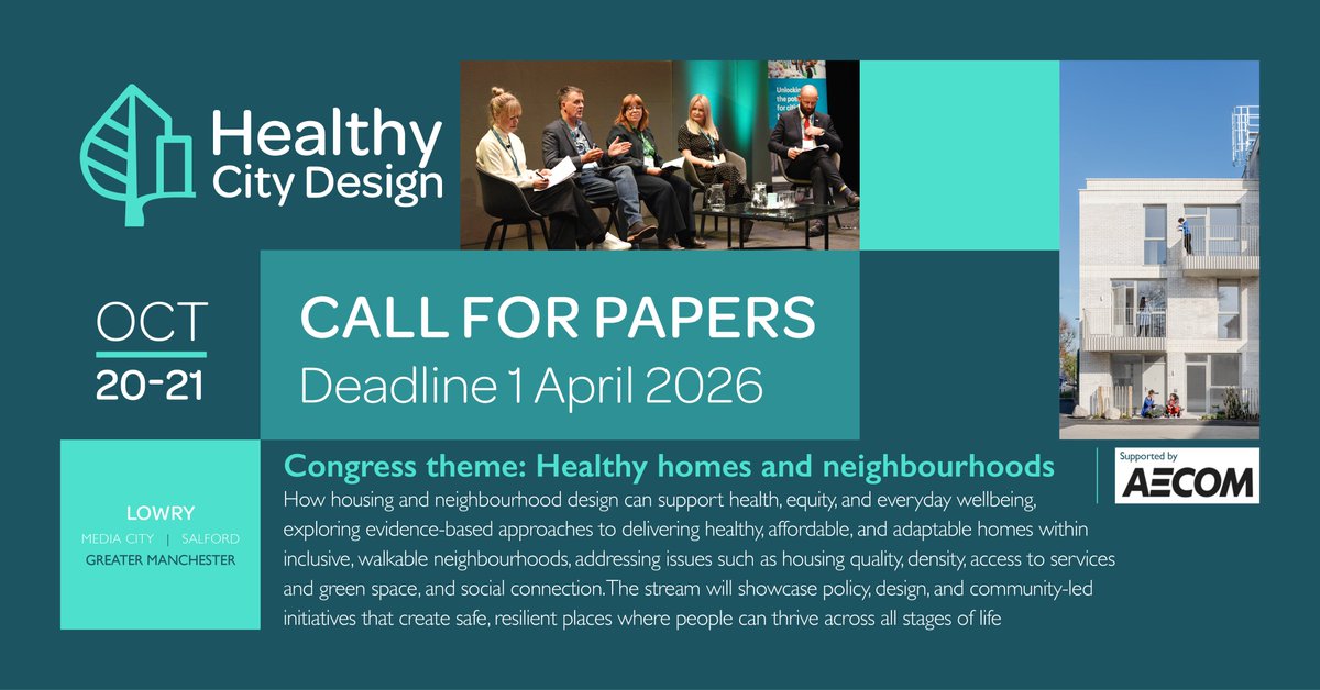 Healthy City Design 2026 International Congress tweet media