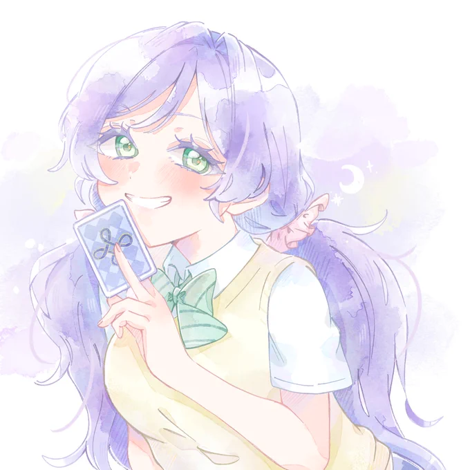 リクエストいただいた、東條希ちゃん描きました 「スピリチュアルやね」 ありがとうございました! #lovelive
