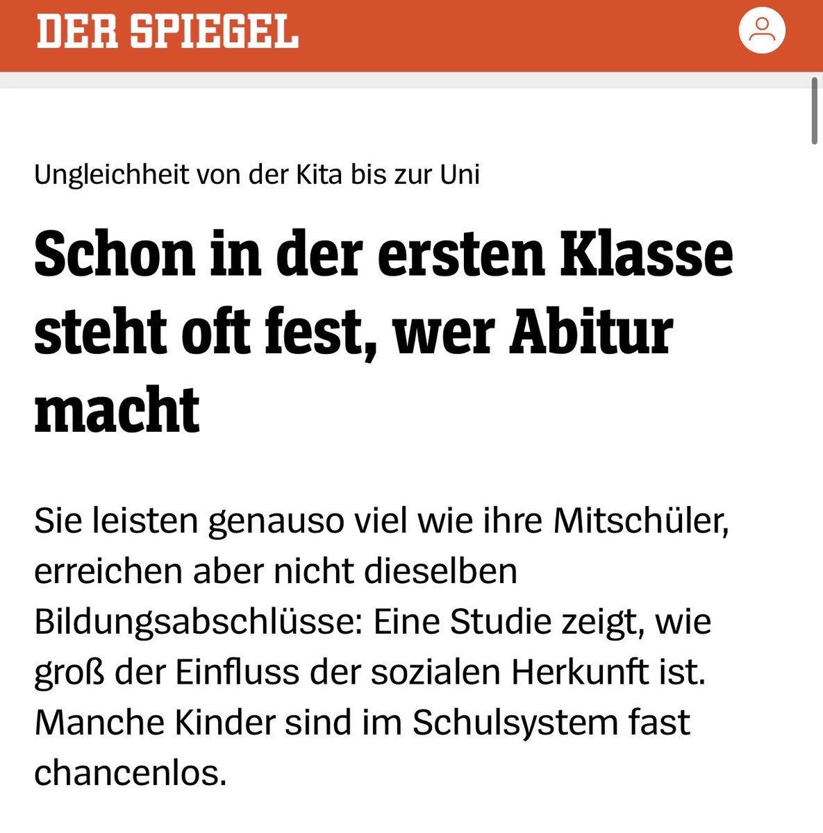 Image for the Tweet beginning: Kinder aus benachteiligten Familien werden