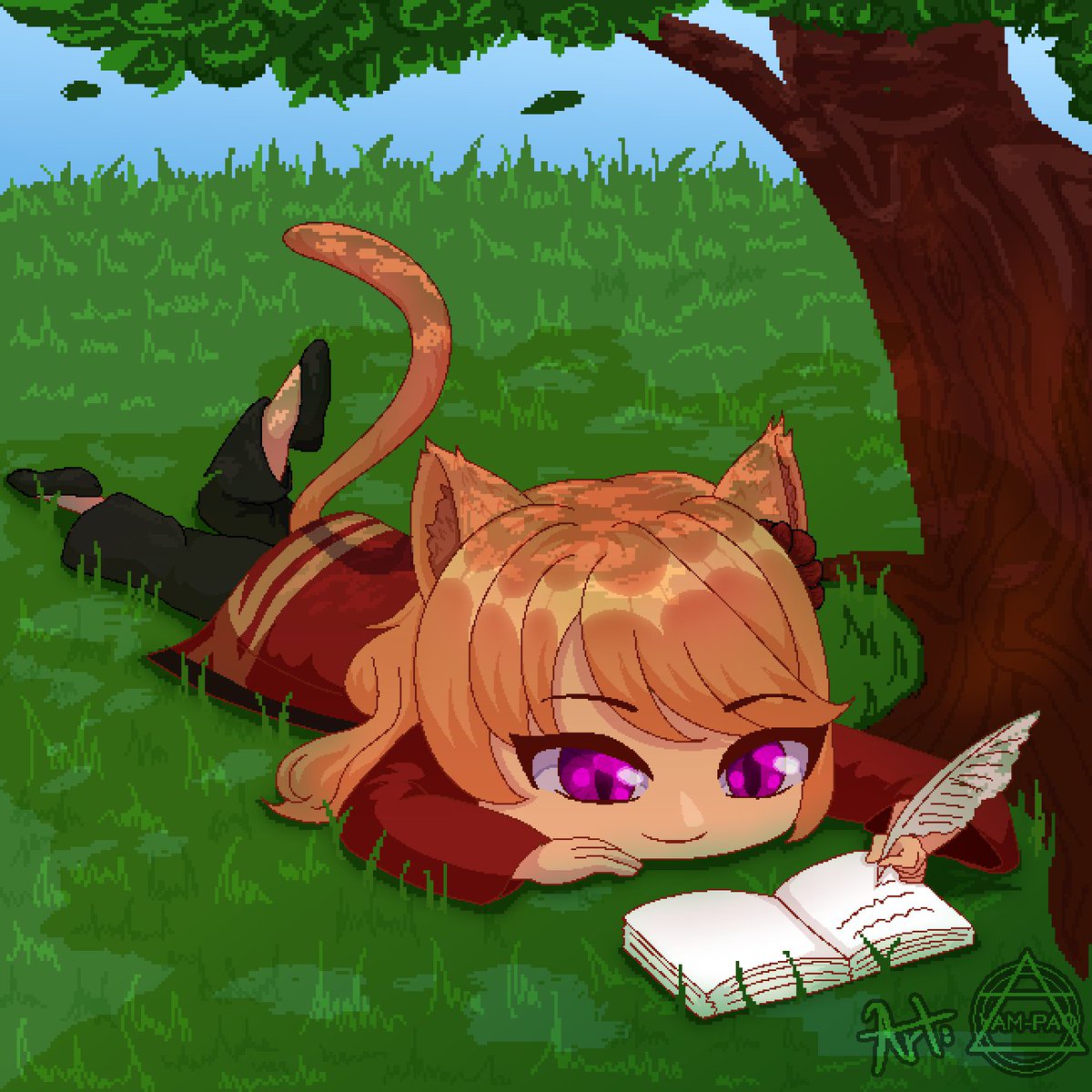 Hard at work 🥰
By <a href="/YamPao_Cookie/">YAM-PAO VT (COMMISSIONS OPEN)</a>