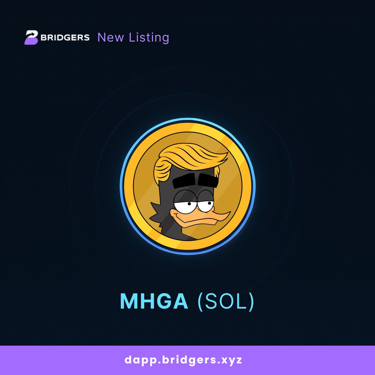 SwftCoin's tweet photo. 🚨MHGA is live on BRIDGERS!🚨

Route $MHGA (SOL) across chains with secure, non-custodial execution powered by smart contracts and aggregated liquidity. 🔐

You authorize. We route. 
🔗 https://t.co/tSueJjBu5f