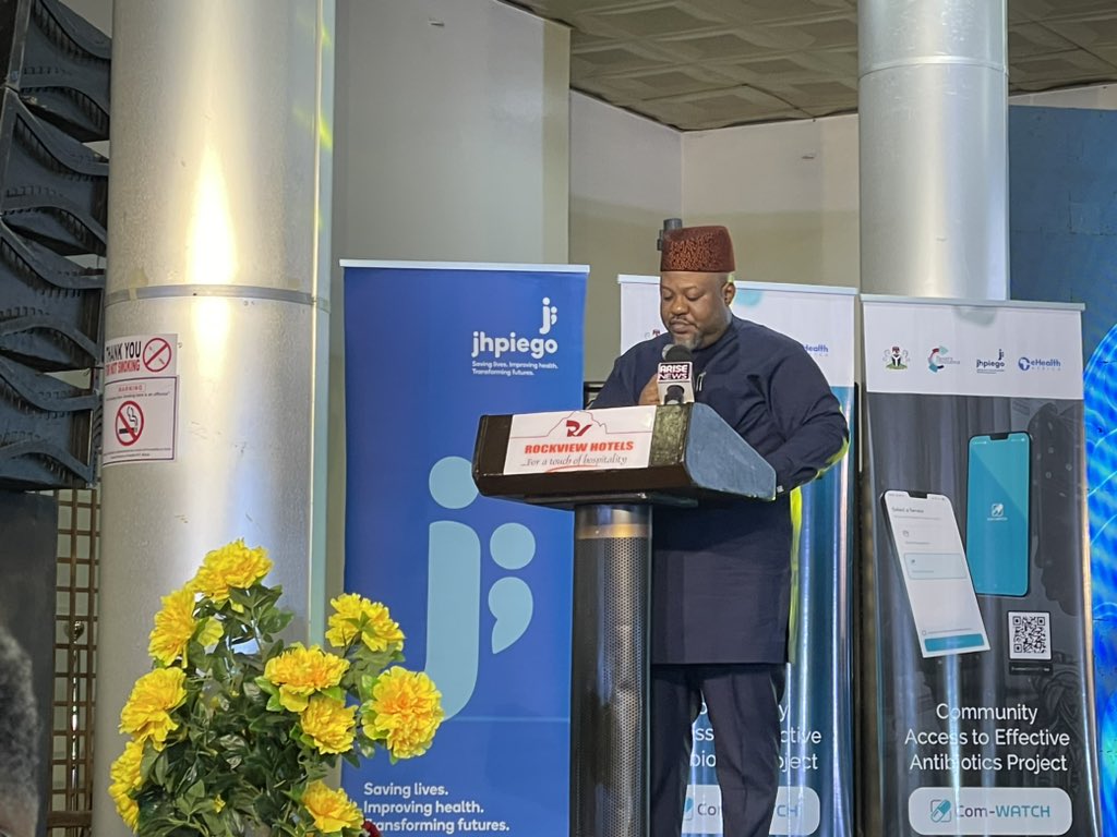 JhpiegoNigeria's tweet photo. @NCDCgov Director General ably represented by Dr. John Okoh. “There is need for awareness at all levels of society on AMR.  It cuts across healthcare workers, pharmacists, patent medicine vendors and communities to be aware”
@NCDCgov @Fmohnigeria https://t.co/yYhuX9CULu