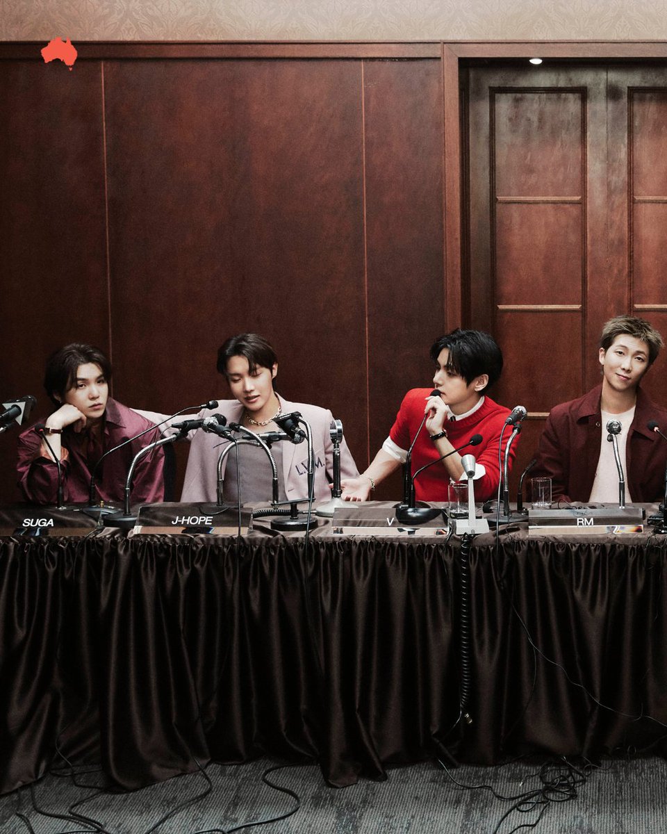australian's tweet photo. Kpop supergroup BTS has gained more global love since reuniting in 2025 after mandatory military service in South Korea.

For the cover of GQ Australia’s March/April issue, the band’s members – RM, Jin, Suga, J-Hope, Jimin, V, and Jung Kook – open up about their wild rise, the pressures they’ve experienced along the way, and their plans for the future of the band.

Get your hands on the BTS issue of GQ Australia, on sale March 13, available exclusively in The Australian for one day only.

Read the preview: https://t.co/bYJMBPYzQk

Pictures: Jang Dukhwa for GQ Australia