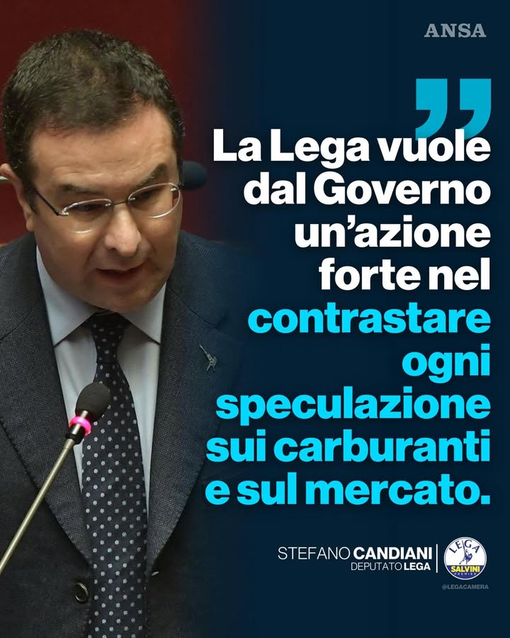LegaCamera's tweet photo. #Candiani: La Lega vuole un’azione forte nel contrastare ogni speculazione sui carburanti e sul mercato. https://t.co/cyd0Ey32W0
