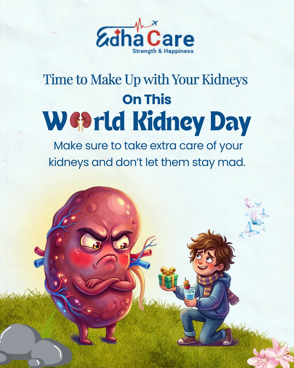 edhacare's tweet photo. Your kidneys work silently every day — until they’ve had enough.This World Kidney Day, listen to your body. Stay hydrated, maintain a healthy lifestyle, and take care of your them.
#WorldKidneyDay #KidneyHealth #HealthyLiving #HealthAwareness #KidneyCare #WellnessMatters 💙 https://t.co/zowt2k3xwY