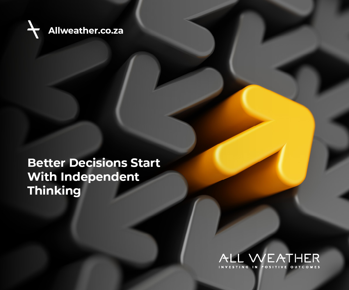 AllWeather_ZA's tweet photo. Markets generate data. Investment outcomes depend on judgement. Disciplined debate and independent thinking test decisions before capital is allocated, reinforcing analytical rigour, accountability, and intellectual honesty in the investment process.

🔗 https://t.co/yrETNzPRBW https://t.co/E2gu9EoYNE