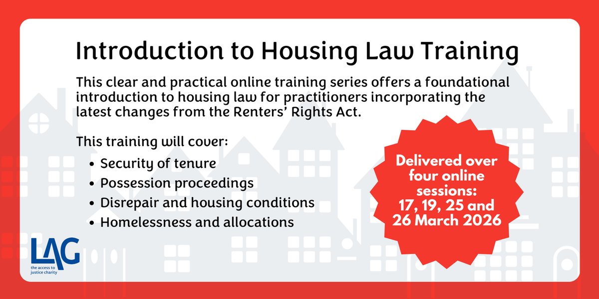 LegalActionGrp's tweet photo. 🏠IT'S NEXT WEEK!

Our 4-part #HousingLaw training will provide clear info on the #RentersRightsAct &amp; practical tools to navigate housing issues with confidence.

It will be delivered over 4 online sessions on 17, 19, 25 &amp; 26 March, 5pm-7pm.

BOOK HERE➡️ https://t.co/kKfa4yW02Q https://t.co/iZbd1UngLw