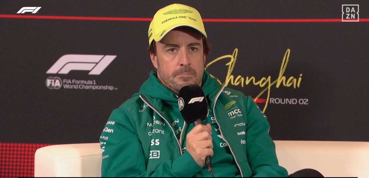 🚨 PAINFUL 

🎤 Alonso during the drivers press conference:

👉 “Finishing 3rd, 5th, or 17th doesn't bother me much.”

👉 “Having achieved more than 100 podium finishes in this category, finishing anywhere other than first is just as painful.”

Via <a href="/DAZN_ES/">DAZN España</a>